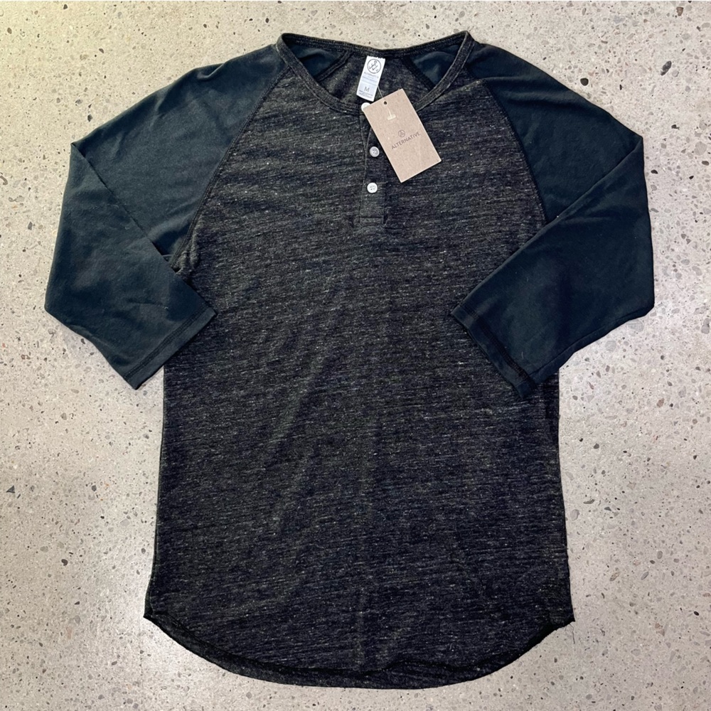 NWT Alternative Apparel 3/4 Sleeve Henley US M